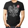 Polsko Poland Patriotické tričko Polské reprezentace Pánské tričko Krátký rukáv Ležérní 100% bavlna Kulatý výstřih Letní trička