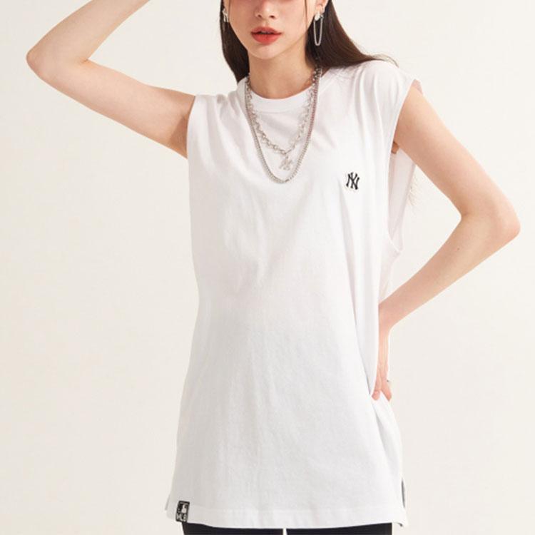 New MLB Mlb Base Logo Tank Tops Unisex White 3ATK01023-50WHS