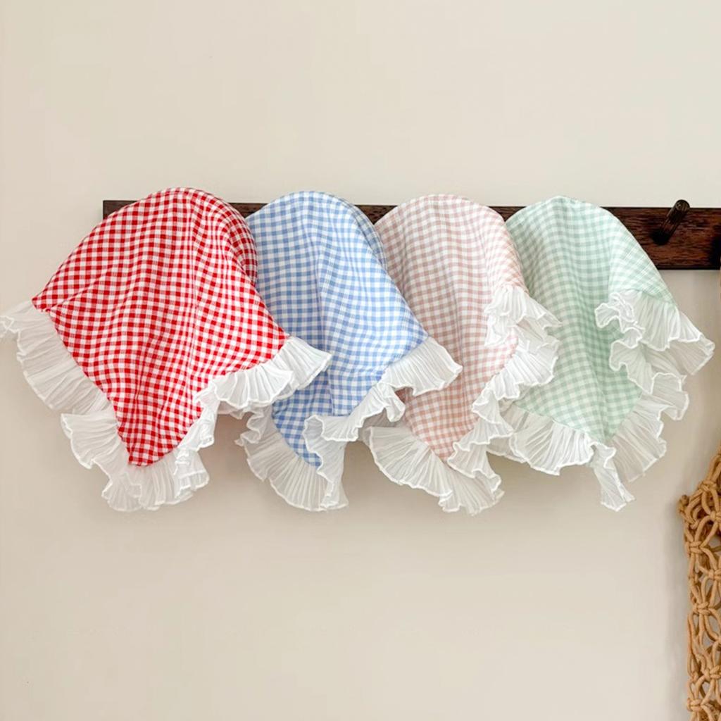 Summer Lace Triangle Headscarf Woman Headwear Fashion Square Scarf Headband Hair Accessories Sweet Turban Cap Girl Court Bonnet