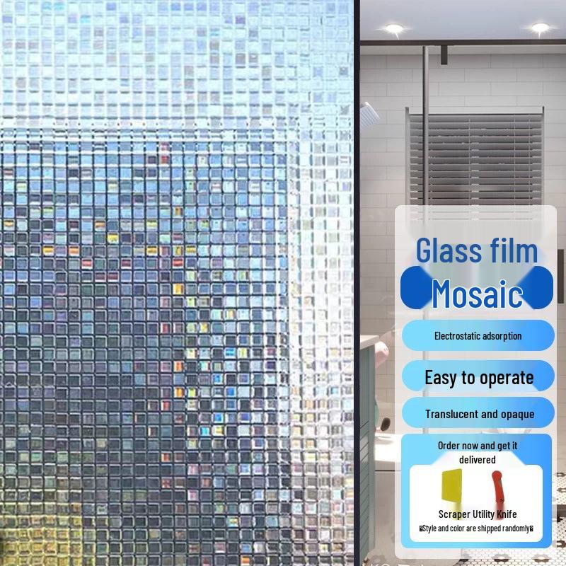 Privacy Window Film: Anti-Peeping, Translucent, Light-Blocking Glass Sticker for Home & Office