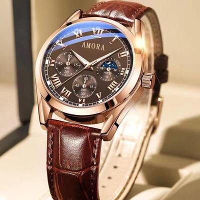 2024 Model Luminous Waterproof Men's Fashion Watch, Fully Automatic Movement, Korean Style Non-Mechanical.