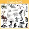 Penguin Deer Polar Bearmarine Animal Pvc Model Set With Realistic Wildlife Figures For Educational Display