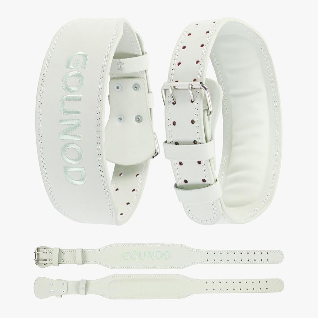 OLIKEI Cintura Professionale in Pelle per Sollevamento Pesi da Donna Palestra Fitness Cintura di Supporto Lombare Squat Stacco Supporto Lombare Schiena Protezione Vita Sportiva