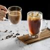 250/450ml Beste Dubbelwandige Glazen Drinkware Transparante Waterbeker met Handvat Geïsoleerde Koffiekop Geschikt voor Dranken Koffie Melk