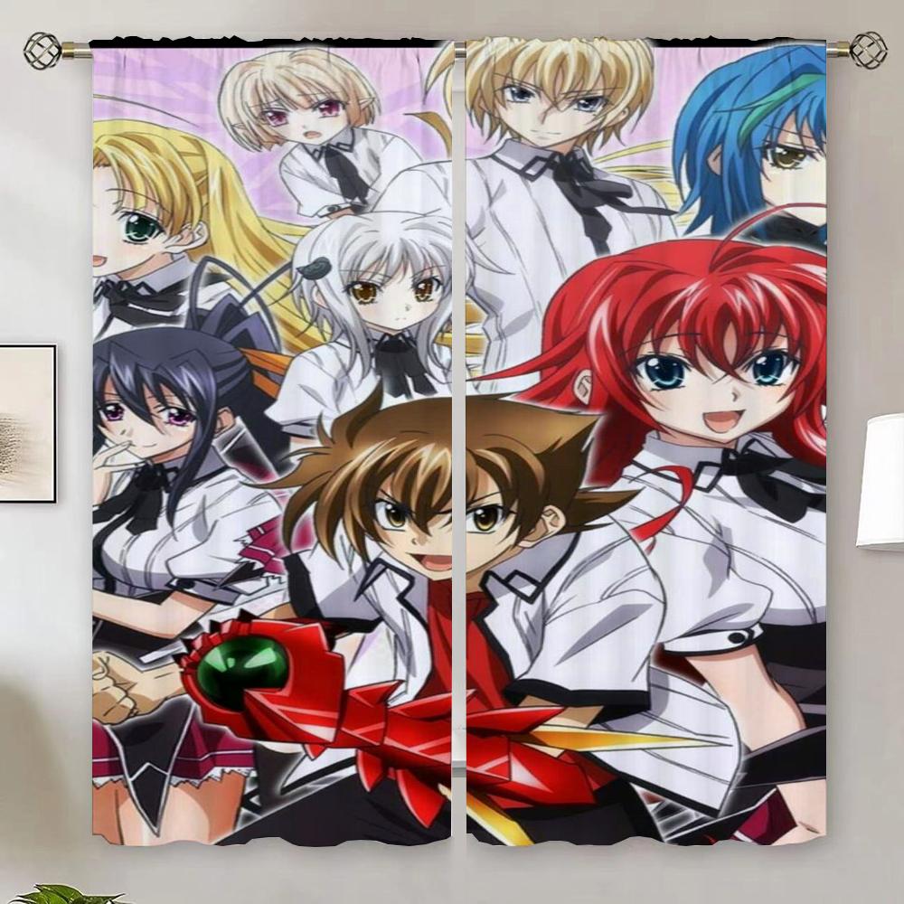 

High School DxD Аниме Дом и Декор Шторы Затемняющие Шторы для Гостиной Шторы Готовые Шторы Дешевые Оконные Жалюзи W50xH70cmx2pcs-CL