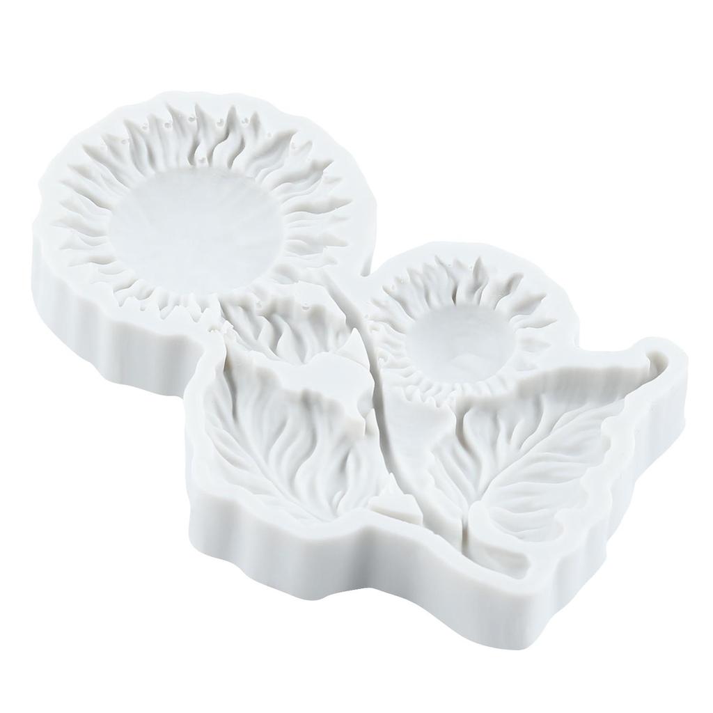 Sunflower Silicone Molds Sunflower Fondant Mold Cake Decorating Tools Cupcake Topper Chocolate Candy Craft Gum Paste Polymer Clay