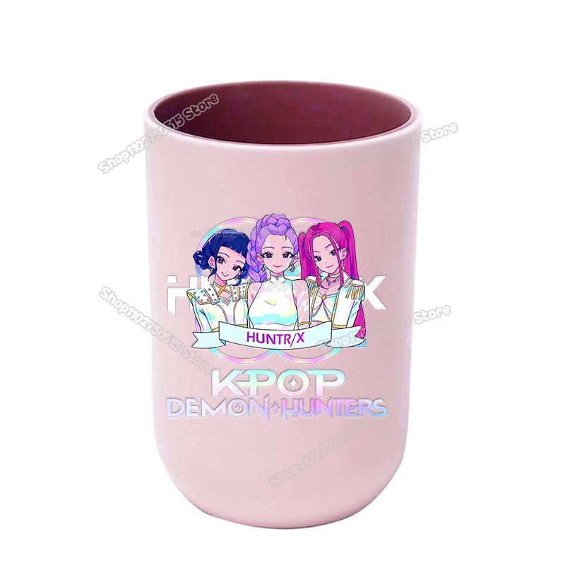 Perfekte KPop Dämonenjäger Kinder Zahnbürstenbecher Niedliche Mädchen Mundspülbecher Zahnbürstenbecher Trinkgeschirr Badezimmer Zahnbürstenhalter