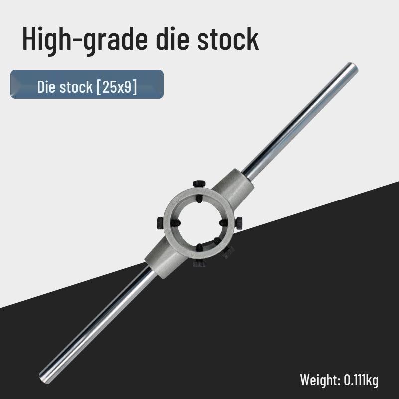 Zinklegierung Gewindebohrer- und Schneideisen-Schlüssel Kombinationsset