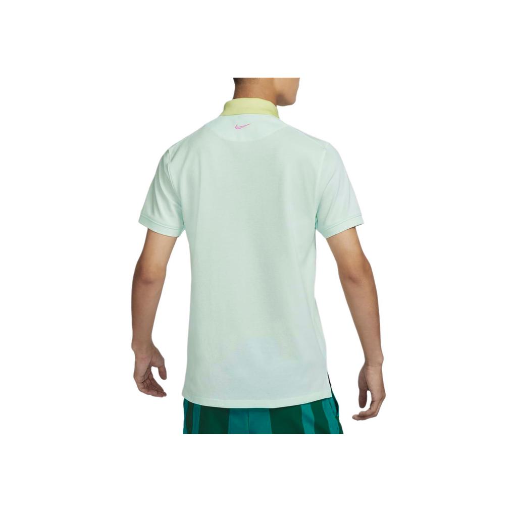 Nike Heritage Color Block Kragendesign Bequemes Atmungsaktives Kurzarm-Poloshirt Herren Poloshirts Hellgrün HM4460333