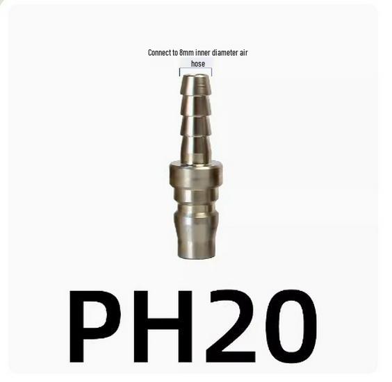 C-Type Self-Locking Air Hose Quick Connector for Compressors & Pneumatic Tools