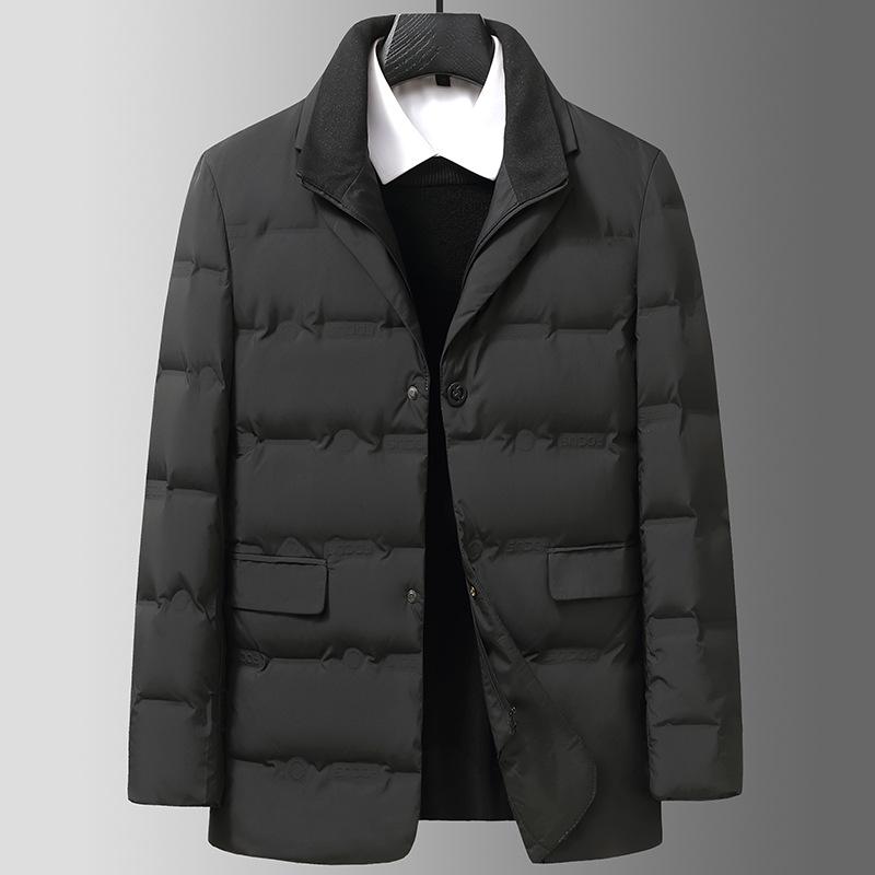 Men's Autumn & Winter Casual Down Suit: Trendy, Versatile, Warm Business Outerwear