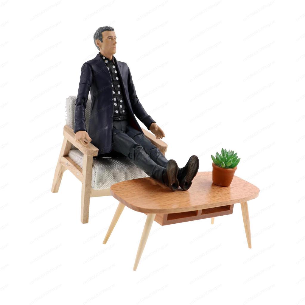 1:12Dollhouse Doll single chair, mini ornaments, toys, single sofa, Japanese scene photography