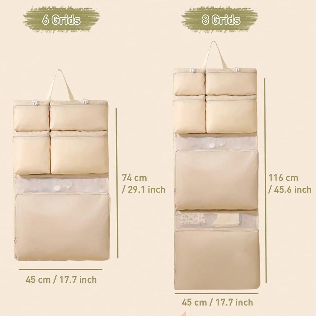 Foldable Travel Storage Bag, Travel Hanging Bag with Pockets - Multi Compartment Storage Hanging Bag