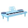 37 Tasten Kinder Keyboard Klavier mit Mikrofonständer Musikspielzeug Tragbares Elektronisches Klavier für Früherziehung Blau