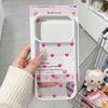 Simple Love Heart Bow Polka Dot  Phone Case For iPhone 17 Pro 16 15 14 13 12 11 XR XS Max 7 8Plus Cute Clear Hard Cover Shell