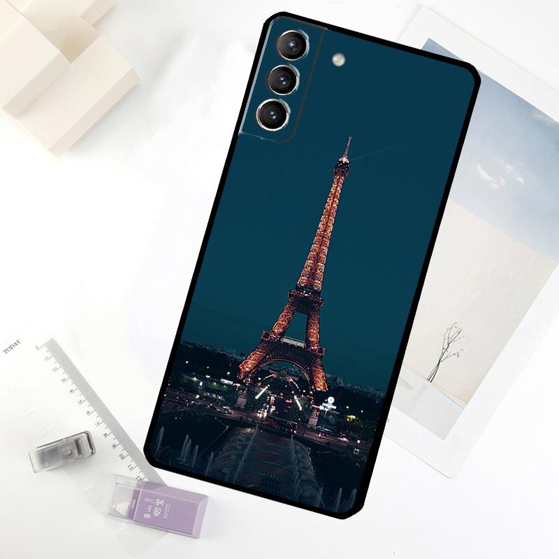 Paris Eiffel Tower France Phone Case For Samsung Galaxy S25 S26 Ultra S20 S21 S22 S23 S24 Ultra S10 Plus S25 FE Cover