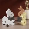 3D Heart Bunny Silicone Mold for Candle Making Soap Crafting Resin Casting Flexible Non-Stick Material Suitable for DIY Art Projects