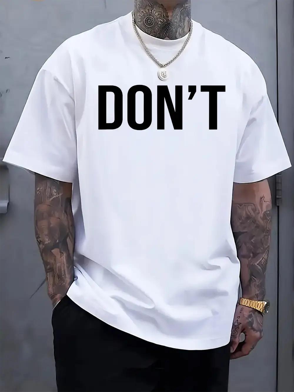 

Don t Start Graphic Tee - Casual Crew Neck Short Sleeve T-shirt XXXXL