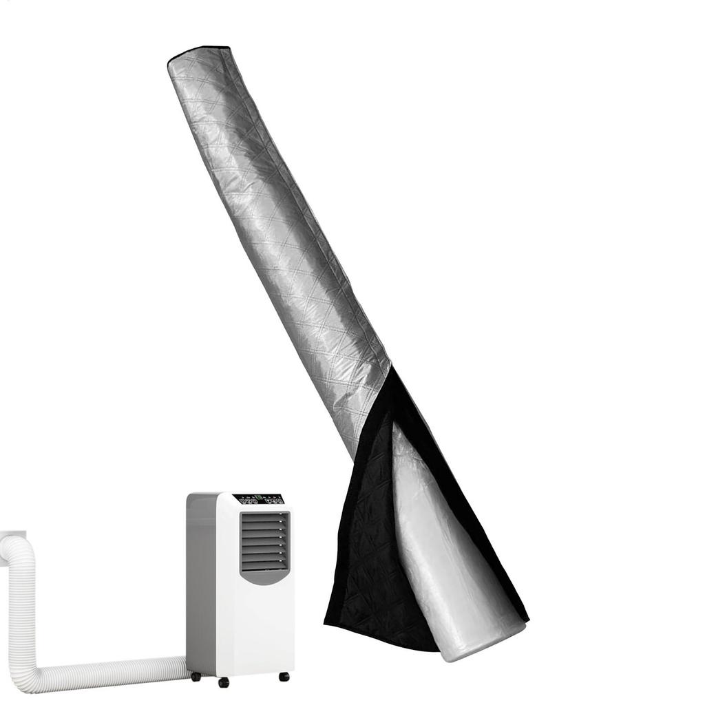 Przenośny Pokrowiec Izolacyjny na Wąż Klimatyzatora Pokrowiec na Wąż AC Izolacja Węża Wywiewnego Klimatyzatora Pokrowiec Ochronny Pokrowiec Przeciwkurzowy