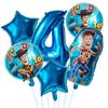 6pcs Toy Story Foil Balloons Buzz Lightyear Woody Birthday Party Decorations Kids Ballon Baby Shower Aluminum Film Balloon Round Sensory Compression