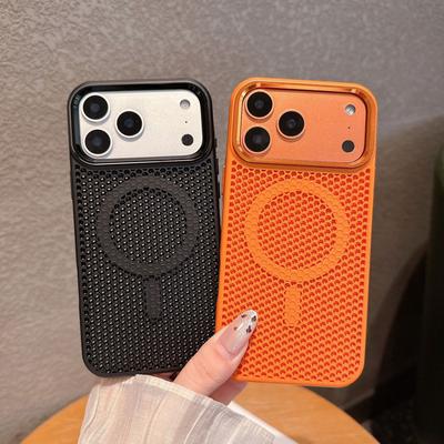 For Apple 17promax Skin Sensitive Mesh Heat Dissipation Phone Case for IPhone 16 Summer 15 Plus Protective Case 16