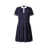 SS24 Brand Logo Color Block Sun Protection Golf Pleated Dress With Shorts Women Dresses Tide-Blue A11W425310FDB