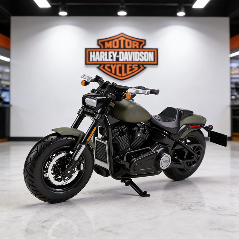 Maisto 1/18 Harley-Davidson Fat Bob 114 Die Cast Motorfiets Model Speelgoed Voertuig Collectie Autobike Off Road Autocycle Speelgoed Auto