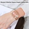 Watch Simple Stylish Square Golden Arm Watch Watch Ladies Waterproof Casual Business Brand Cute Stainless Steel Small Square Luxury Present Rose Gold
