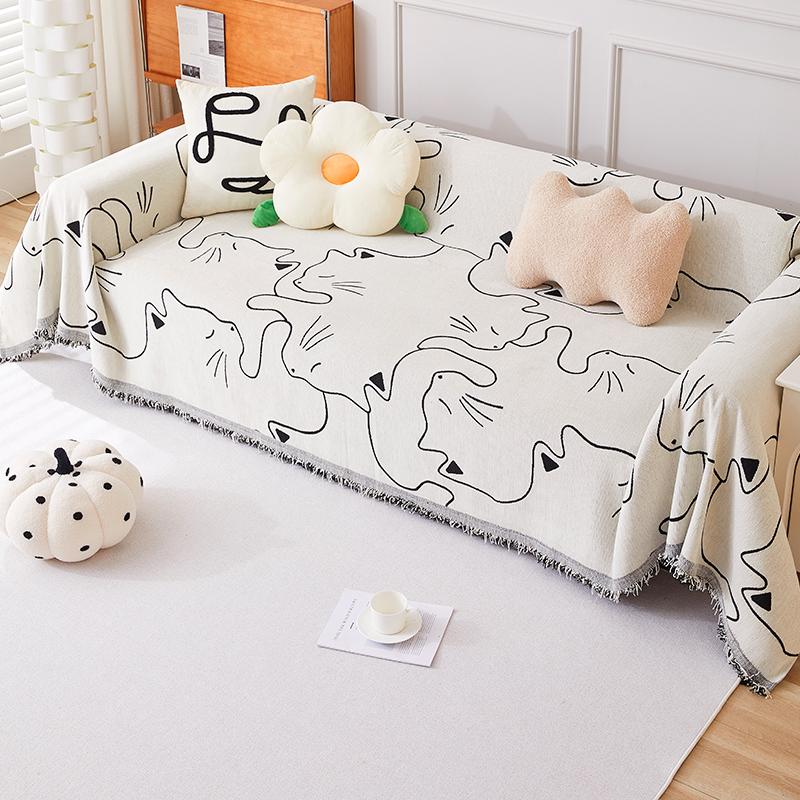 Chenille Sofa Cover Cushion Four Seasons Universal Anti-Slip Sofa Cover Cover New Anti-Cat Scratch Cover Blanket