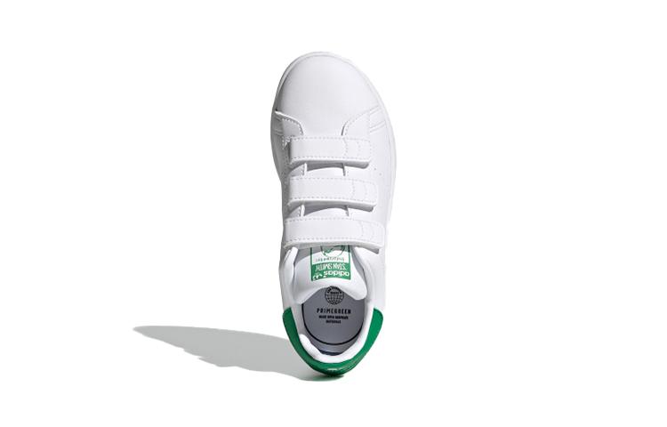 adidas Stan Smith Strap Cloud White Green PS FX7534