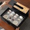 Su Shi Ceramic Kung Fu Tea Set - Mutton Fat Jade Design