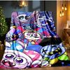 Digital Circus Adventure Blanket Flannel Throw for Sofa, Indoor, Camping, Living Room, Office, Chair, And Bed Soft Birthday Gift