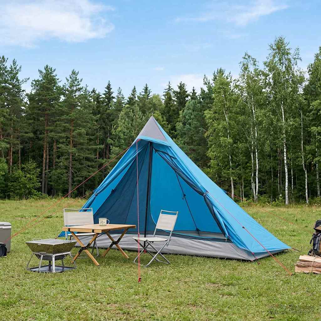 Trekking Tent Blue 222 x 85 x 125 cm