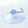 1 Set Practical Suction Hook Widely Use PVC Transparent Clear Sucker Hanger for Daily