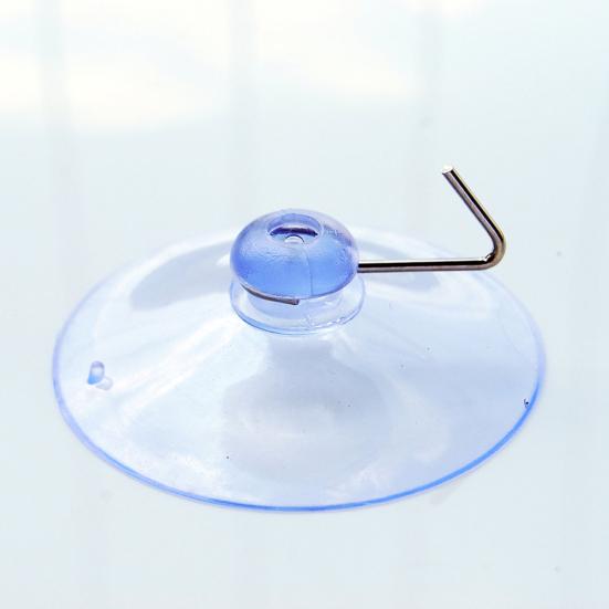 1 Set Practical Suction Hook Widely Use PVC Transparent Clear Sucker Hanger for Daily