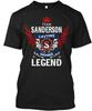 Team Sanderson Lifetime Member Legend T-Shirt Made In the USA Size S To 5XL
