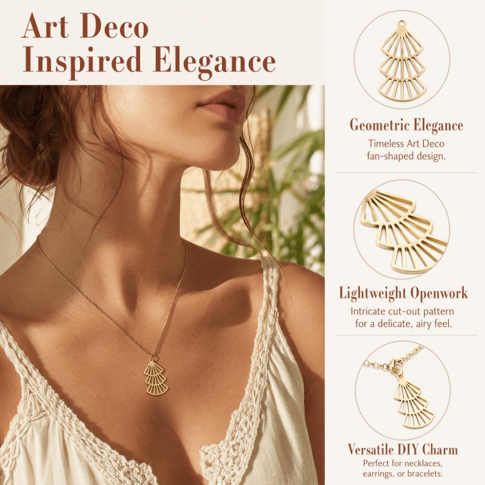 Top Loop DIY Jewelry Charms Geometric Shape Hanging Connector DIY Jewelry Kit Bracelet Making