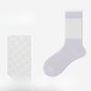 Women's Summer Thin Lace Hollow Mesh Breathable College Wind Tube Cotton Socks