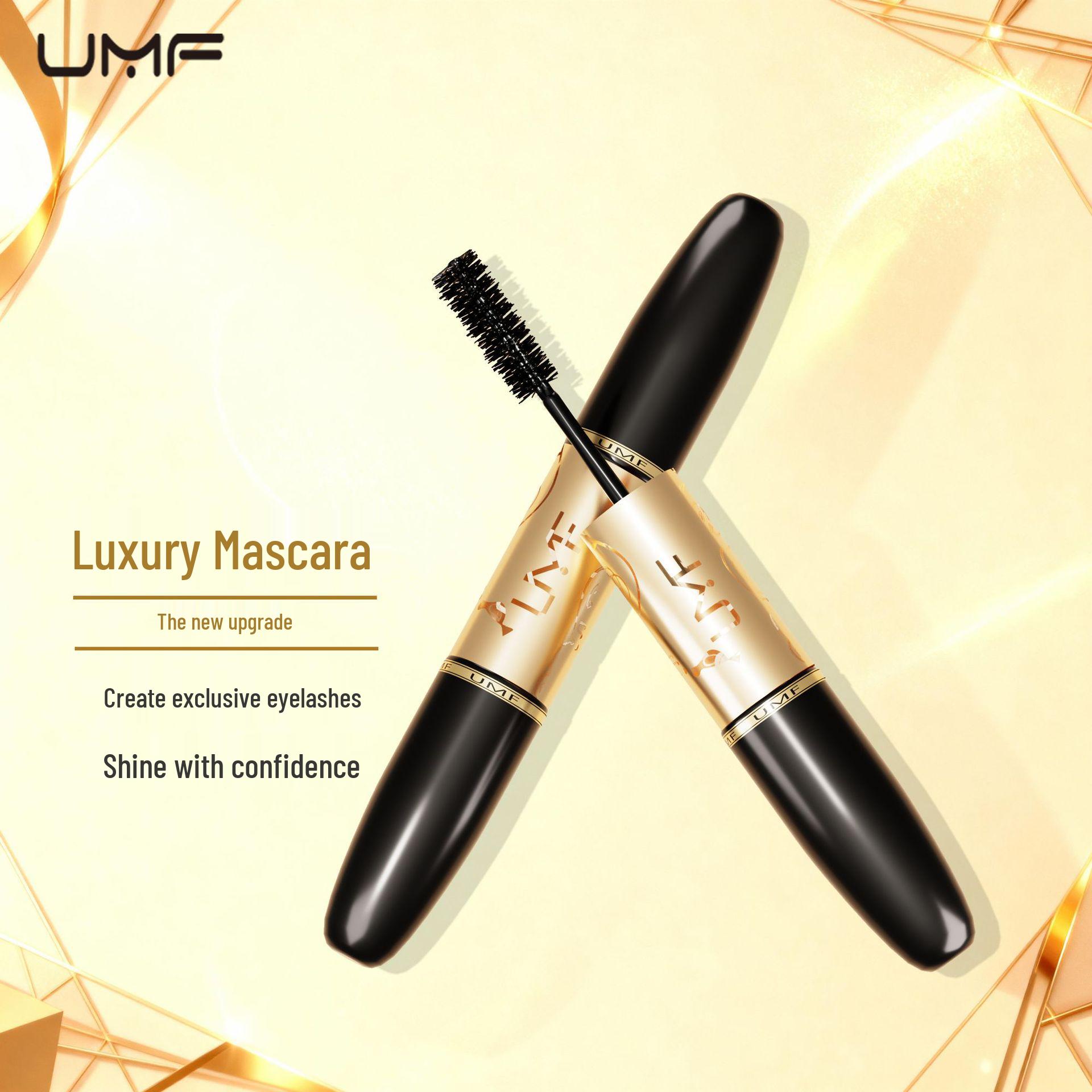 UMF Long & Dense Double-ended Mascara: Waterproof, Sweatproof, Smudge-proof, Curling 4g + 6g