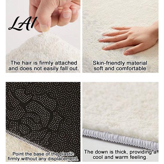 Durable Floor Mat Plush Bathroom Rug Non-Slip Absorbent Fluffy Mat Cute Easy Care Black Cat Door for Entrance Bedroom Living Room Washable