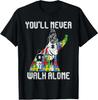 Vintage Mother Son Family Autistic Kids Autism Awareness Mom Tshirt
