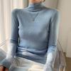 Women's Knitted Jumper Autumn Winter Half-high Neck SlimLong-sleeved Pullover Sweater Women's Knitted Bottoming Shirt