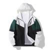 Men's Spring and Autumn Jacket, Casual Sports Hooded Thin Windbreaker, Korean Version Baseball Jacket