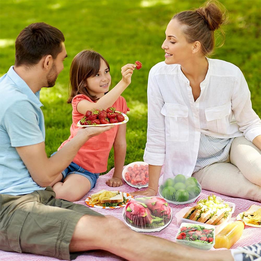 Einweg-Lebensmittelabdeckung Lebensmittelqualität Frischhaltebeutel Lebensmittelqualität Obst Gemüse Aufbewahrungsbeutel Elastischer Plastikbeutel Küchenzubehör