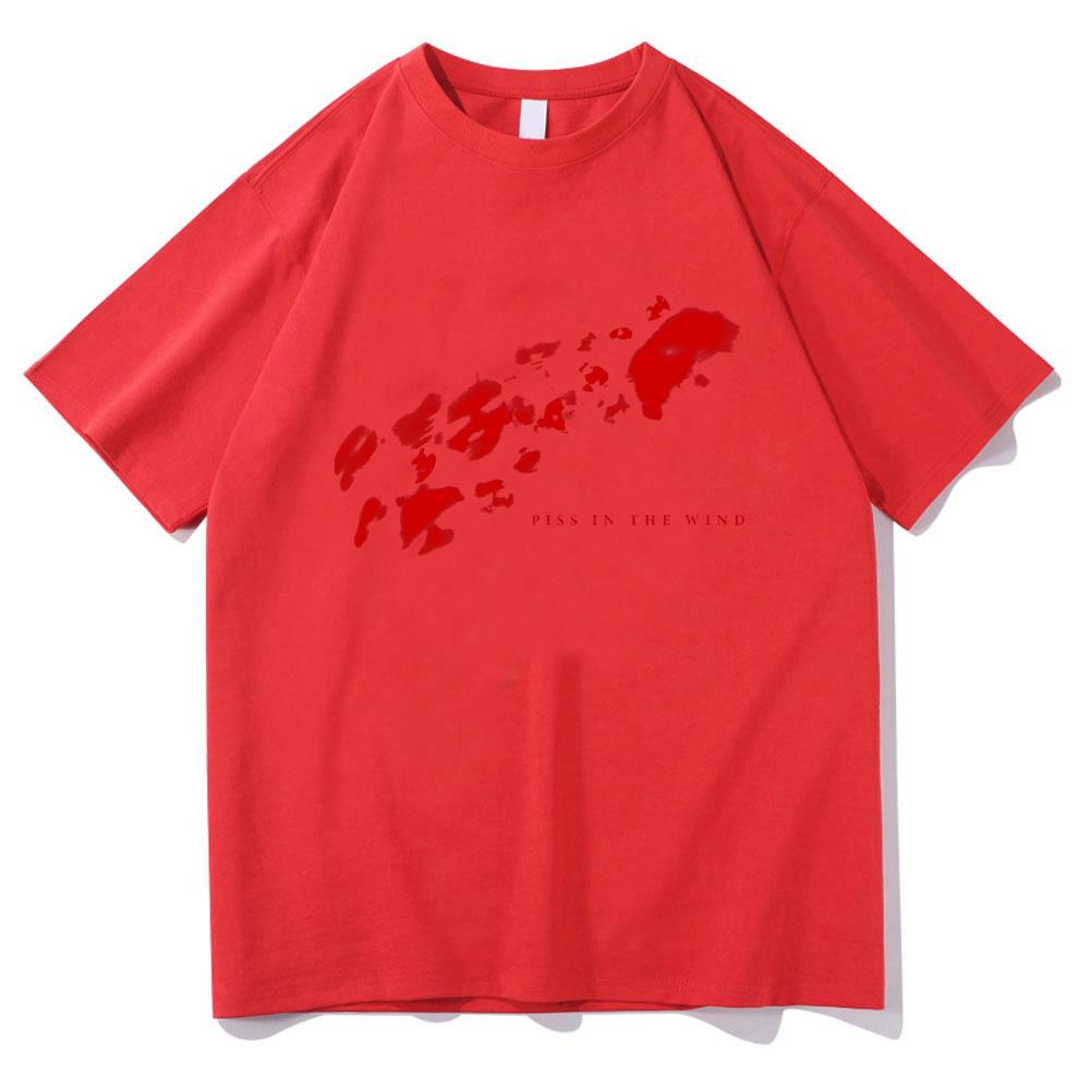 

Joji T-Shirts red Graphic Design Piss In The Wind T shirt Summer Harajuku Tee Gothic Men s women T-shirt Casual Cotton Y2K Top XXL червоний