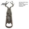 Vintage Metal Bottle Opener Elk Antler Opener, Heavy Duty Retro Beer Unique Holiday Gifts for Men Cap Remover Home Bar, Artistic Kitchen Gadgets
