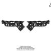 Fits 24-UP Cayenne 9Y0.2 Coupe: OE Rear Bumper Bracket