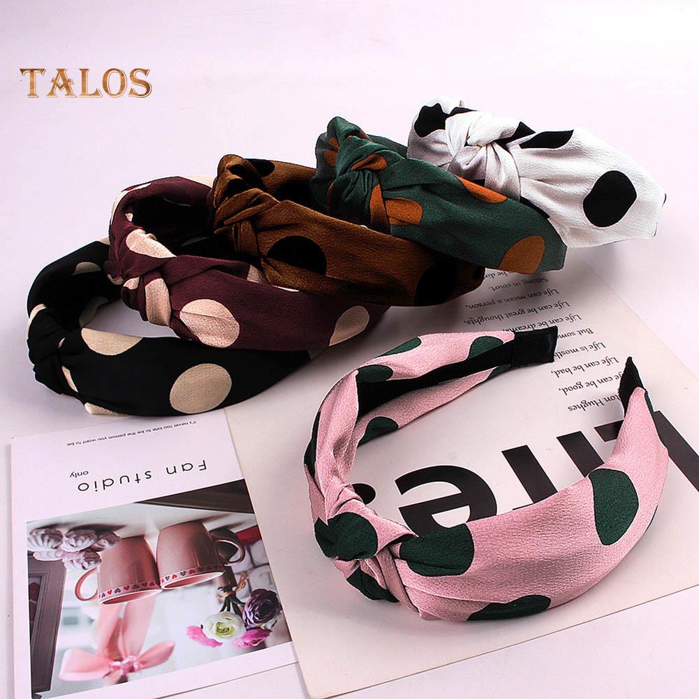 Buy Midsummer Night Dream Fashion Women Polka Dot Print Knotted Bow ...