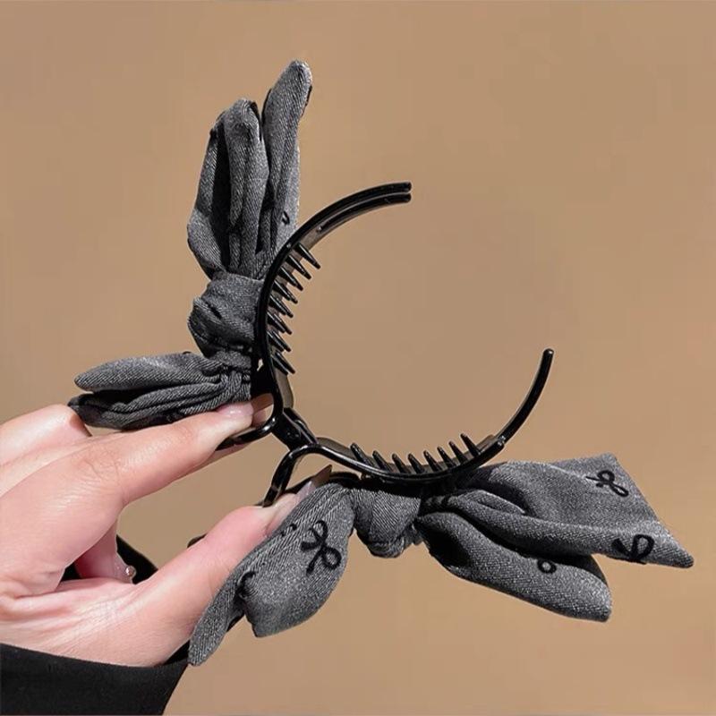 1 Stück Retro Schleifenspange Elegant Hoher Pferdeschwanz Clip Süßer Dutt Haarclip Süßer Hochsteckfrisur Clip Kopfschmuck