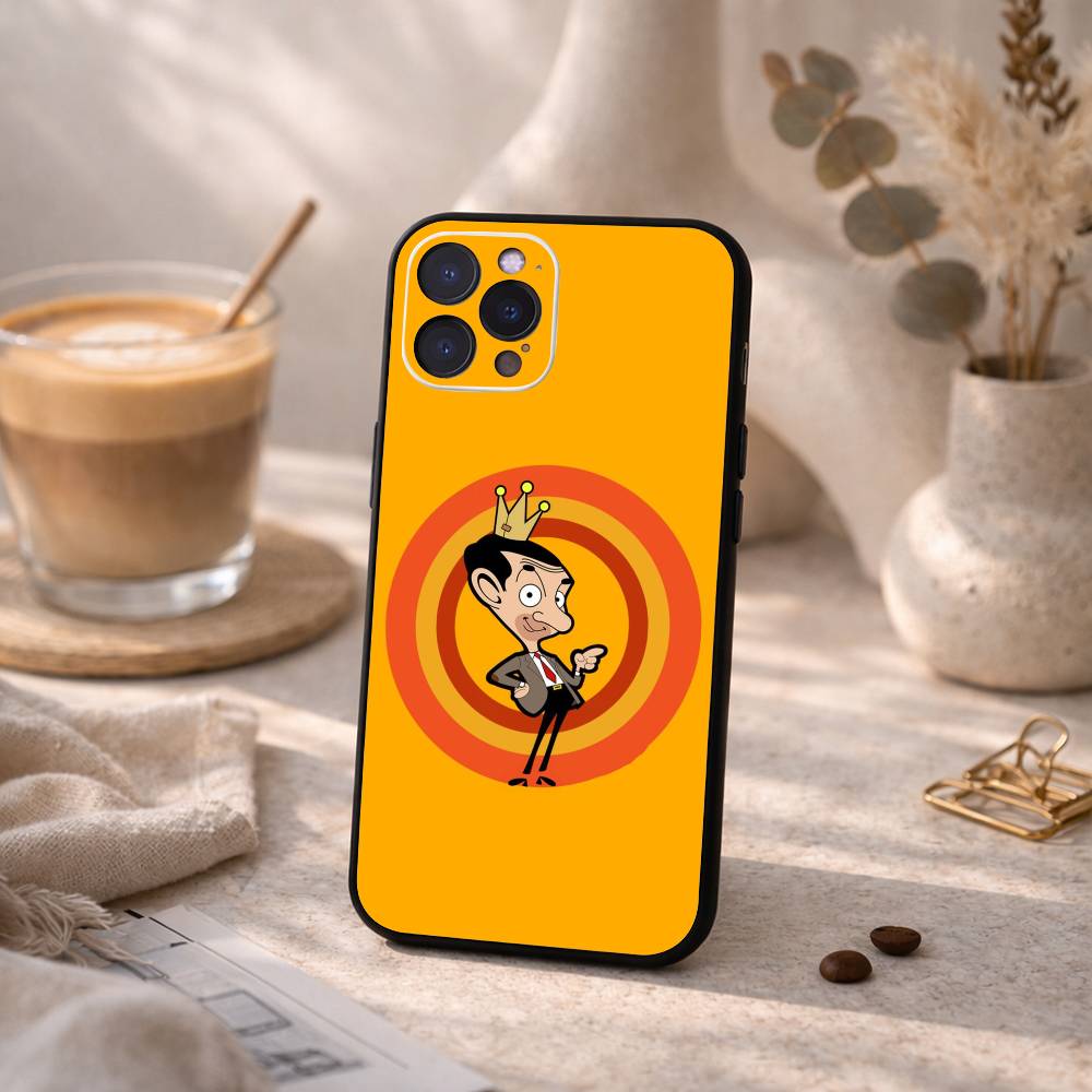 Lustige C-Classic M-Mr B-Bean Handyhülle Für iPhone17 16 15 14 13 12 11 Pro Max Plus,5G Weiche Schwarze Hülle